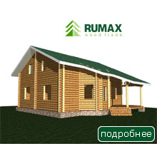 Оцилиндрованное бревно для бани
